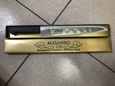 土城可面交超便宜日本製MASAHIRO 270公分專業廚房用刀角型 去骨刀 刻骨刀 骨透角  日本鉬釩不銹鋼日式主廚刀