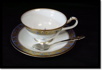 日本製 [ GRAND BROCHE ]~日本製 骨瓷~則武Noritake 皇室御用 骨瓷 紅茶組1杯1盤(不含湯匙)