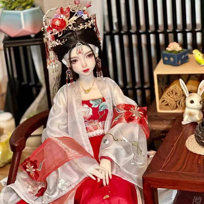 漢服中國風巴比娃娃古裝配飾可換裝關節可動房間裝飾潮玩盲盒禮物天秤百貨