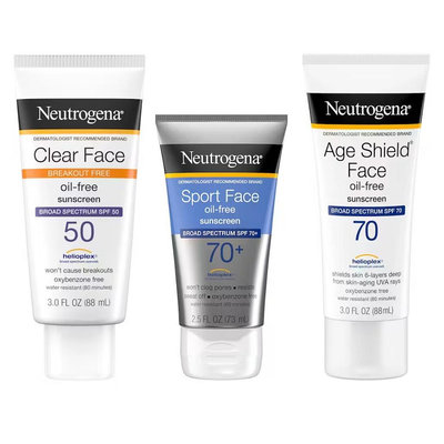 露得清 Neutrogena Clear Face Sport Face Age Shield 無油 抗老 防水 防曬乳【小妮子美妝】