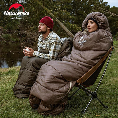 露營睡袋NH挪客戶外信封可拼接單人棉睡袋帳篷大人露營帶帽成人秋冬季野外便攜睡袋