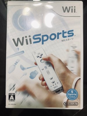 土城可面交超便宜Wii遊戲Wii Sports 運動支援  台灣機 日本機 (日版)必備WII U主機適用 二手盒裝光碟