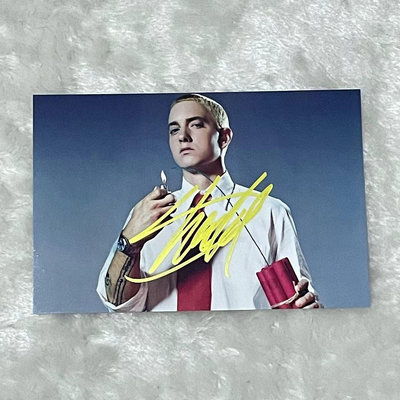 埃米納姆簽名照片埃米納姆Eminem阿姆親筆簽名無仿無印刷保真周邊