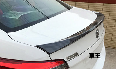 【車王汽車精品百貨】豐田 Toyota VIOS 卡夢 碳纖維紋 尾翼 壓尾翼 改裝尾翼 定風翼 導流板