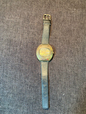 古董 星辰 CITIZEN 機械錶 型號BLG 6501 錶徑41mm 能正常走時 不知是否準時 錶帶老化 表面有裂痕