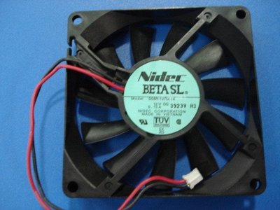 原裝Nidec 8015 D08R-12TM 03A 12V 0.12A 3線CPU超靜音散熱風扇