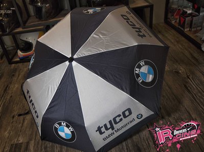 ♚賽車手的試衣間♚ Tyco BMW Team Umbrella 雨傘 賽車傘 摺疊傘