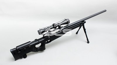 【BCS】黑色WELL MB08 AW338 手拉空氣狙擊槍 A套餐(無腳架狙擊鏡)-WLAMB08BA