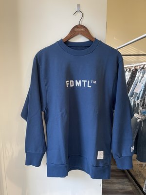FDMTL 23FW FA23/CSC36 BLUE 長袖 衛衣 基本 LOGO 拼布 上衣