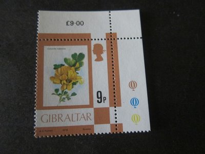 出國休假中【雲品一】直布羅陀Gibraltar 1978 Sc 348a margin MNH 庫號#BP07 55280