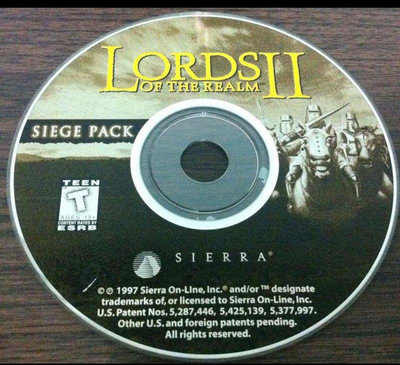 PC GAME:王國之王2_攻城包LORDS OF THE REALM II_Siege Pack~二手