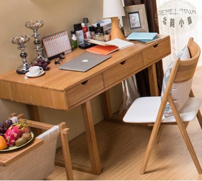 北美小鎮 日式 簡約 北歐 鄉村 橡木 白橡木 實木 現代 簡約 電腦桌 書字桌 工作桌 書桌