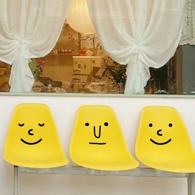 靠背凳貼馬桶裝飾貼畫笑臉創意搞笑柜子冰箱玻璃窗裝飾*特價優惠