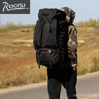 促銷 登山包 登山背包 ROGISI陸傑士80L男女戶外徒步登山雙肩包 大容量後背包 防水後背包 旅行背包