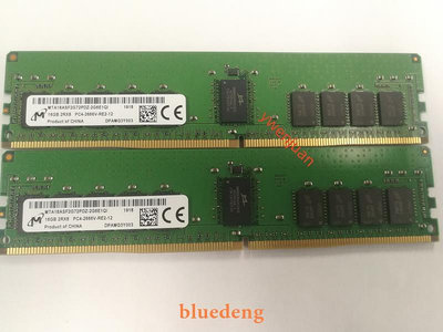 鎂光MT 16G 2RX8 PC4 2666V ECC REG 16G DDR4 2666V伺服器記憶體