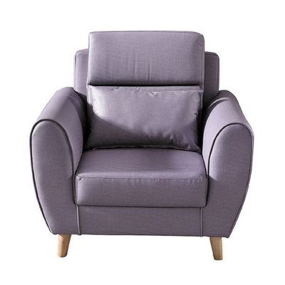 【YA325-6】紫色青島皮沙發單人椅