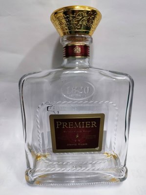 約翰走路尊爵蘇格蘭威士忌 johnnie walker premier 1820 /空酒瓶/酒瓶/花瓶/收藏 酒店擺飾