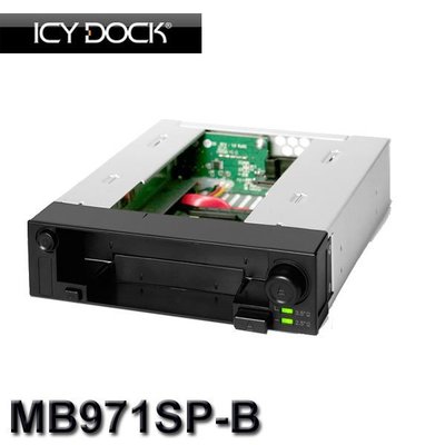 【MR3C】缺貨 含稅附發票 ICYDOCK MB971SP-B 2.5吋+3.5吋SATA雙重抽取盒 黑色