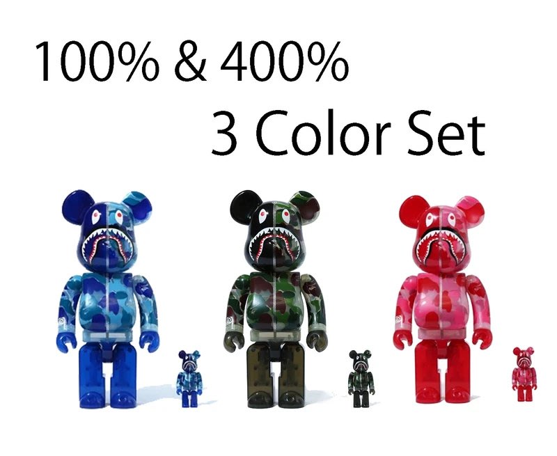 【日貨代購CITY】BAPE CLEAR ABC CAMO SHARK BE@RBRICK