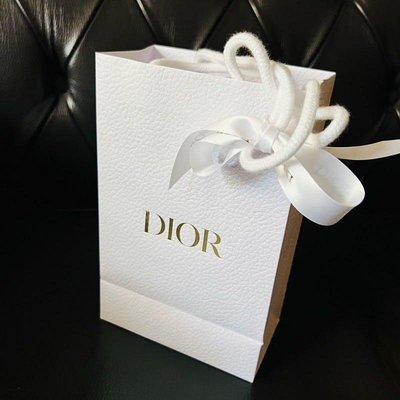 Dior迪奧小紙袋 手提袋 購物袋 禮品袋 收納袋 包裝袋 含緞帶 口紅 香水 化妝品 飾品 首飾 項鍊 手鍊 皮夾可裝