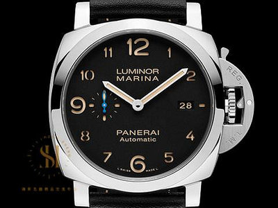 【鴻昇名錶】PANERAI 沛納海 Lumnior Marina 1950 PAM01359 藍色小秒針 菸草面 自動上鍊 透明錶背 2019保單 AG389