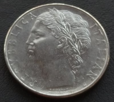 義大利  1977    100里拉  鎳幣   538
