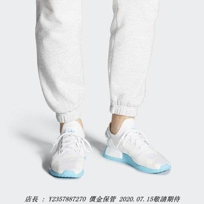 愛迪達 Adidas NMD R1 V2 歐美限定 男潮流鞋 FX3901 白色 水藍色 休閒潮流鞋 限量