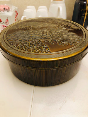 日本回流 大號茶倉 文房盒 茶具盒 樹脂胎