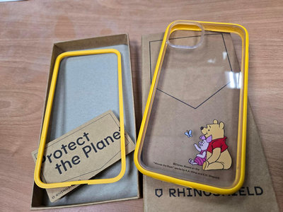 真自售！正版犀牛盾官網購買MOD NX保護殼，訂製Disney小熊維尼iPhone 14 plus，外觀極新。