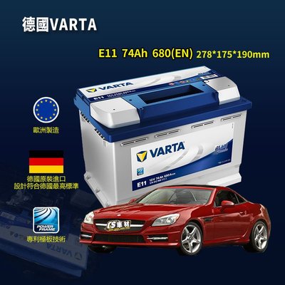 CS車材-VARTA 華達電池 BENZ 賓士 R230 R170 R171 代客安裝 非韓製