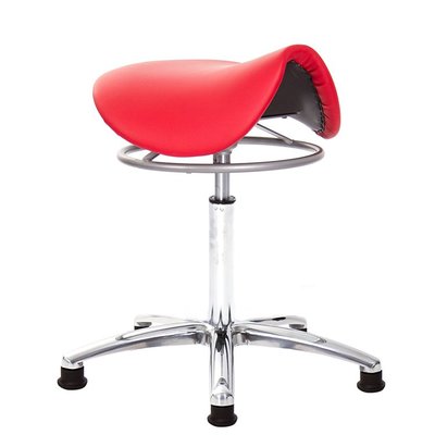 GXG 馬鞍型 工作椅 (鋁合金腳座) 拉環升降款 型號T04 LU1