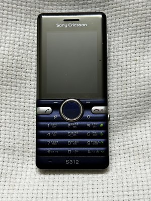 Sony Ericsson S312 直立式 照相 手機 《含電池+原廠旅充》功能正常