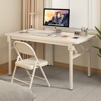 電腦書桌 免安裝折疊桌家用簡約餐桌出租房便攜簡易飯桌長方形擺攤吃飯桌子