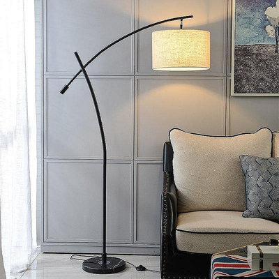 現代簡約客廳落地燈創意北歐ins風設計感書房沙發釣魚燈