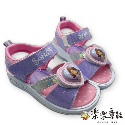 【樂樂童鞋】台灣製蘇菲亞電燈涼鞋 F156 - 迪士尼 卡通童鞋 童鞋 中大童 DISNEY MIT童鞋 女童鞋