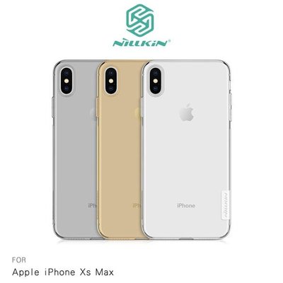 NILLKIN Apple iPhone Xs Max 本色TPU軟套 減震防刮 超強柔韌【出清】