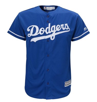 MLB 美國大聯盟 Majestic 正品 洛杉磯道奇隊 客埸藍色 棒球衣