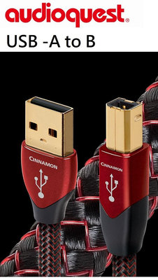 【富豪音響】美國線聖 Audioquest Cinnamon Type A-B USB傳輸線