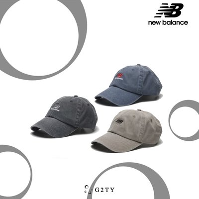 [G2TY] New Balance NB Logo Cap 老帽 藍 灰 卡其 棕 水洗 牛仔 復古 刺繡