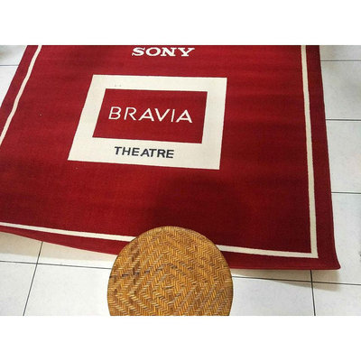 厚實絕版 Sony紅色大地毯150*180公分泰國製造地墊地毯