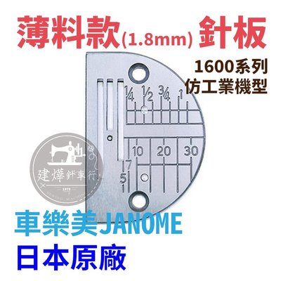 台灣出貨-日本原廠 車樂美 薄料款1.8mm 針板 1600PQC 1600P 1600PDB 780DB 783DX