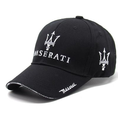 特賣-Maserati 瑪莎拉蒂 賽車帽子 棉質刺繡棒球帽 男女鴨舌帽 戶外休閒遮陽帽賽車鴨舌帽