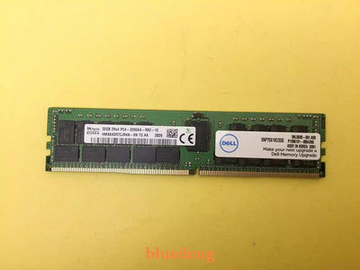 DELL SNP75X1VC/32G 32G 2Rx4 DDR4 3200 ECC REG AA799087 記憶體