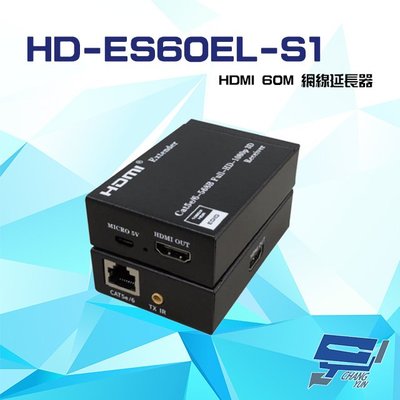 昌運監視器 HD-ES60EL-S1 60米 HDMI網路延長器 帶本地環出HDMI同步輸出