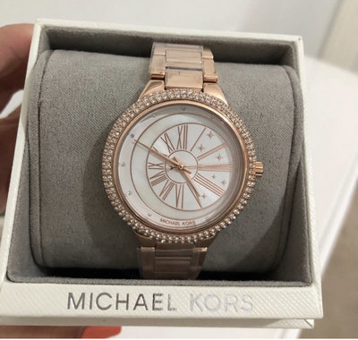 MICHAEL KORS 女士手錶 MK晶鑽 月亮星星錶盤 玫瑰金不鏽鋼材質 鋼錶帶 石英腕錶 MK6551
