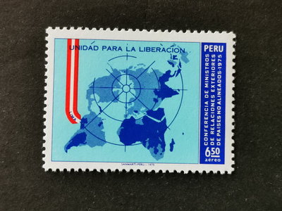 (C6488)秘魯1975年國旗地圖郵票1全