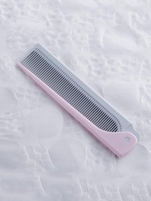 熱銷 日本KAI貝印折疊尖尾梳打毛造型梳子挑發分區梳密齒不傷發便攜式