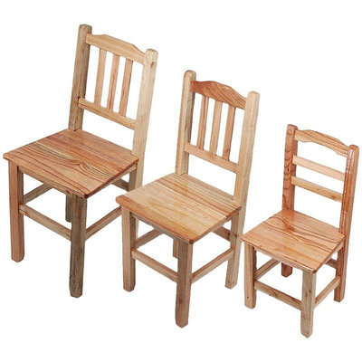 【現貨精選】實木靠背椅農村小木椅凳家用木頭成人椅子原木餐椅簡約兒童電腦椅