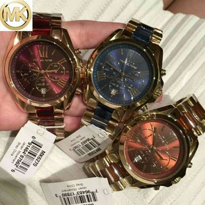 公司貨 Michael Kors MK手錶新款六針間膠大錶盤男女情侶手錶酒紅色MK6270