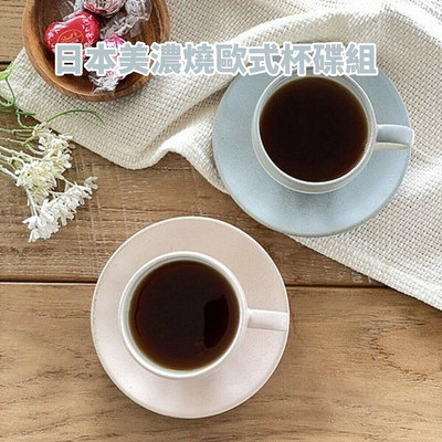【菲斯質感生活購物】現貨 日本製 美濃燒 歐式杯碟組 莫蘭迪色 咖啡杯 馬克杯 碟子 下午茶 質感餐具 餐具 餐廳 咖啡